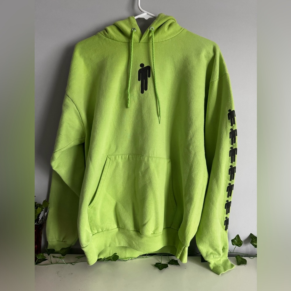 Billie Eilish green sweatshirt